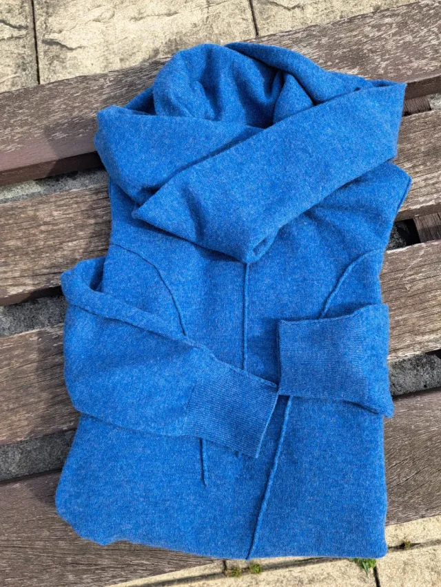 Jersey lana y cachemira azul