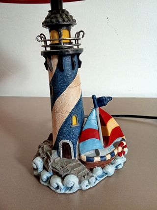 Lámpara infantil faro y barco