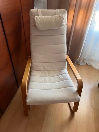 Sillón tela Ikea beige