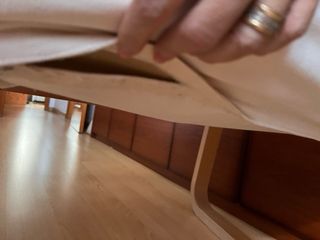 Sillón tela Ikea beige