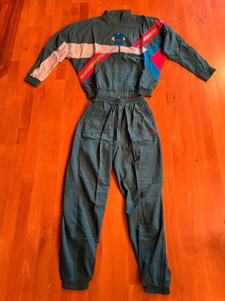 Chándal Vintage Adidas Verde y Rosa