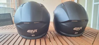 2 Cascos Moto Givi 50.6 Negro Mate