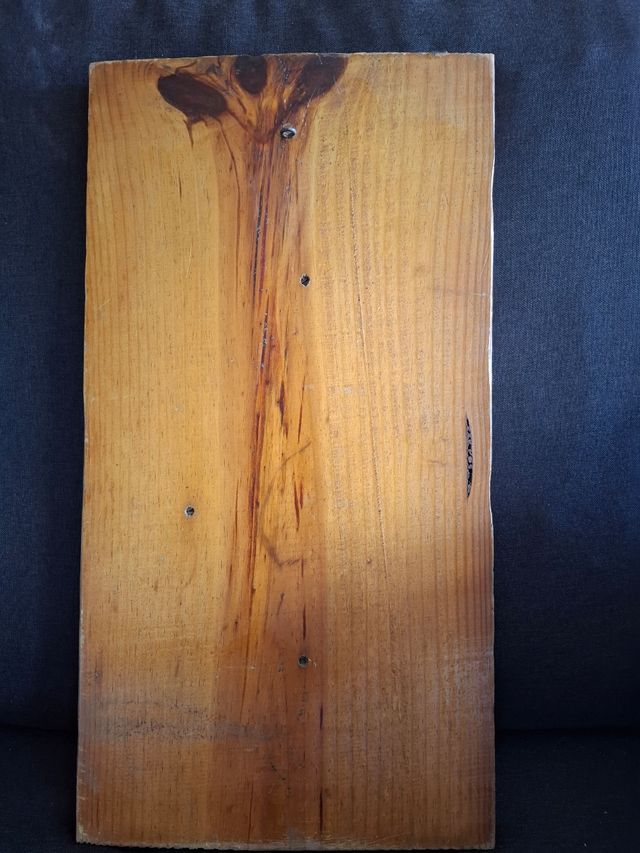 Cuadro Virgen Metal y Madera