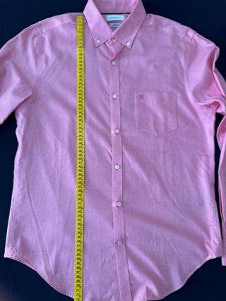 Camisa Pedro del Hierro rosa y blanca Talla M