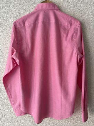 Camisa Pedro del Hierro rosa y blanca Talla M
