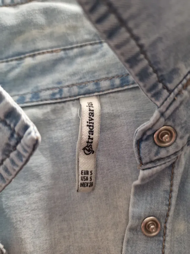 Camisa vaquera larga