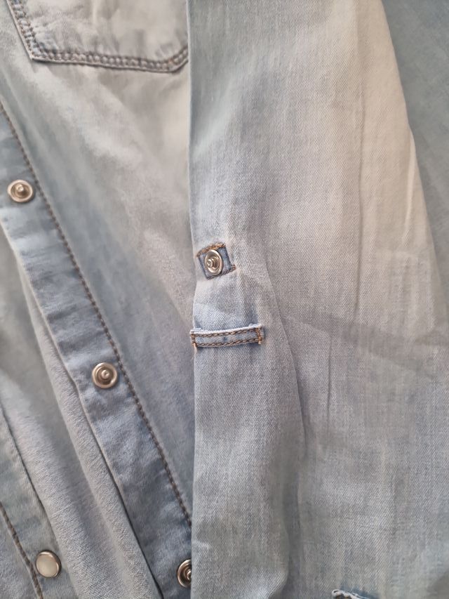 Camisa vaquera larga