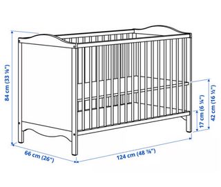 Cuna blanca para bebé Ikea