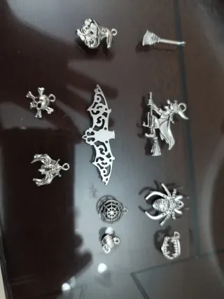 10 Ciondoli Metallici