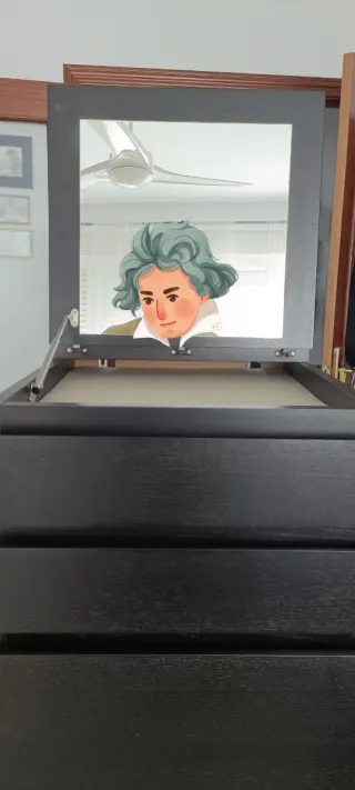 Cómoda MALM IKEA 6 cajones negro-marrón