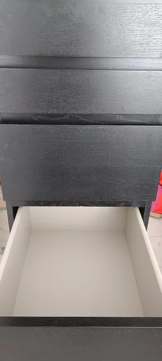 Cómoda MALM IKEA 6 cajones negro-marrón