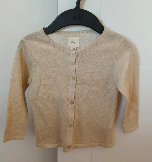 Rebeca Sfera Niña T.3-4 Brillante dorado Nueva