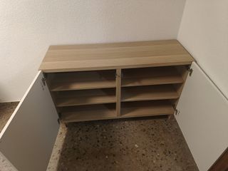 Almacenaje IKEA-BESTA( Roble+Blanco) (2 Puertas)