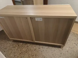 Almacenaje IKEA-BESTA( Roble+Blanco) (2 Puertas)