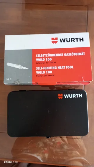 SOLDADOR DE GAS Wurth WGLG 100 NUEVO SIN ESTRENAR