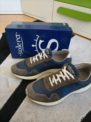Deportivas Solera Hombre Azul/gris
