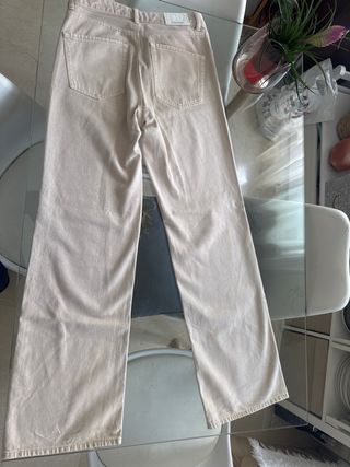 Vaqueros beige talla 38