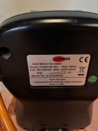 Nilfisk Viper AS 380/15B Fregadora Suelos