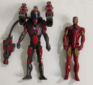 Figuras Marvel Iron Man Shockwave Mission y Mark 6