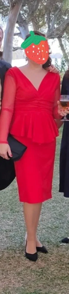 Vestido fiesta o eventos rojo