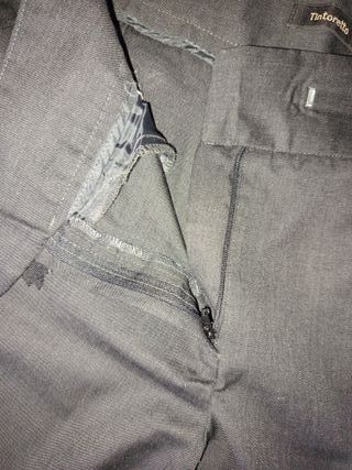 Pantalón de vestir gris mujer