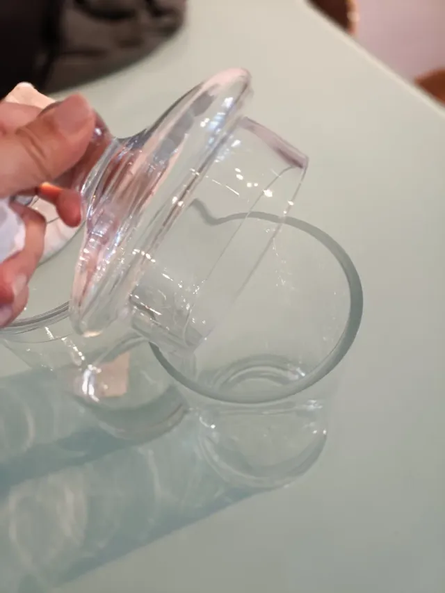 2 Jarrones de Vidrio con Tapa