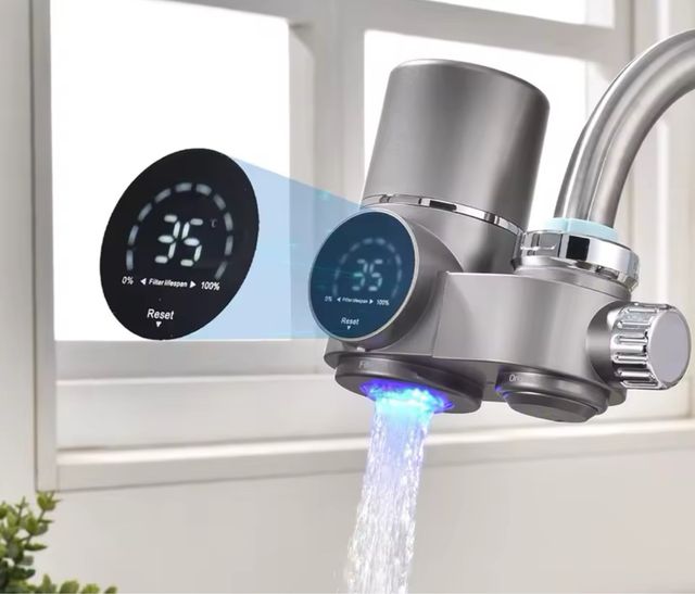 Filtro agua grifo purificador LED