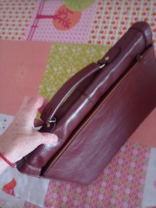 Maletín ejecutivo piel marrón