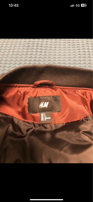 Giubbotto Bomber H&M Arancione/Marrone