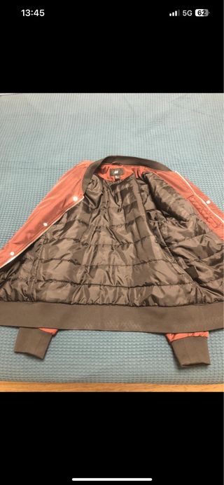 Giubbotto Bomber H&M Arancione/Marrone