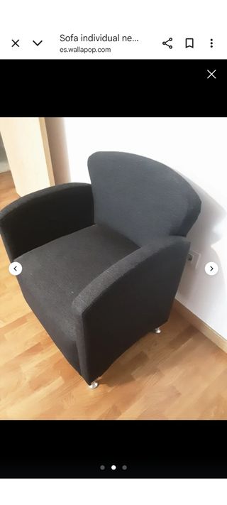 Sofa individual negro