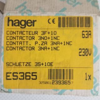 Contactor Hager ES 365 239365 7
