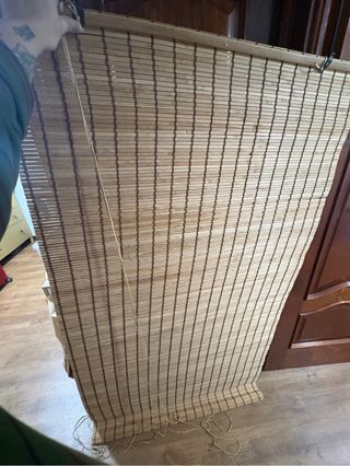 Persiana enrollable de bambú