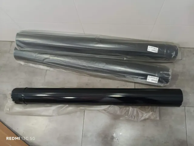 Tubo CAEXVEN Acero Negro Vitrificado 1m