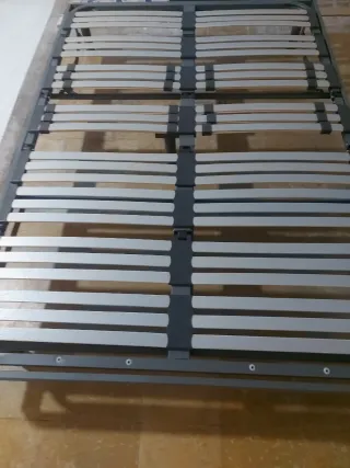 Base de cama Sumier madera y metal,electrico