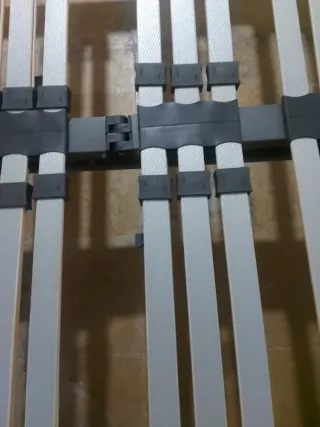 Base de cama Sumier madera y metal,electrico