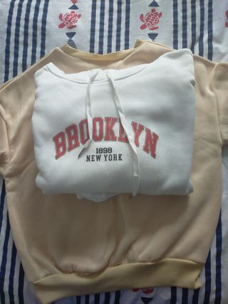 Sudadera Blanca Brooklyn New York