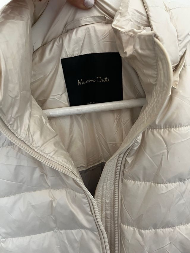 Abrigo Massimo Dutti Beige Talla S