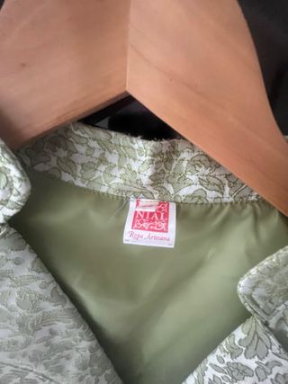 Traje fallero zaragüell verde y blanco