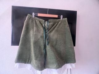Traje fallero zaragüell verde y blanco