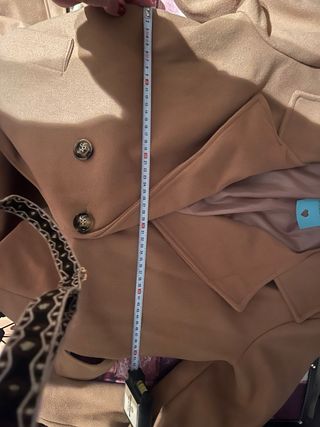 Abrigo paño camel nuevo XL