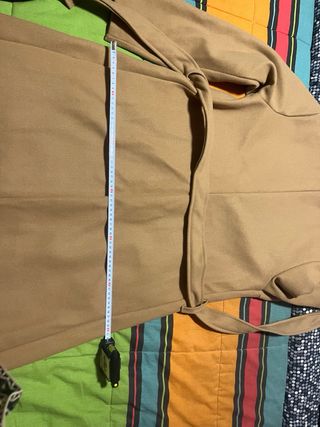 Abrigo paño camel nuevo XL