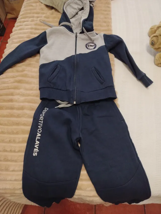 Chándal Deportivo Alavés Azul y Gris