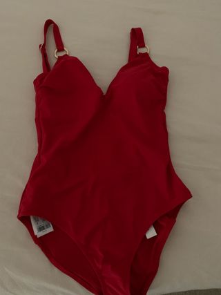 Bañador Cortefiel Rojo Talla M