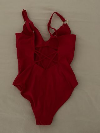 Bañador Cortefiel Rojo Talla M