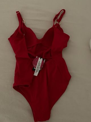Bañador Cortefiel Rojo Talla M