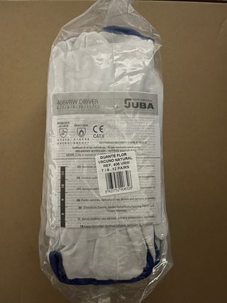 Guantes de trabajo JUBA blancos y azules
talla 9
