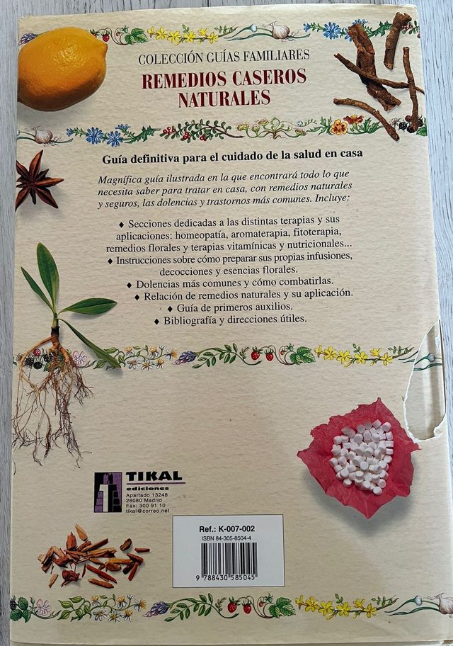 Guía familiar de remedios caseros naturales