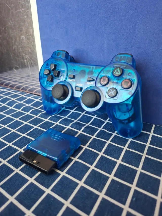 PS2 MANDO INALAMBRICO AZUL