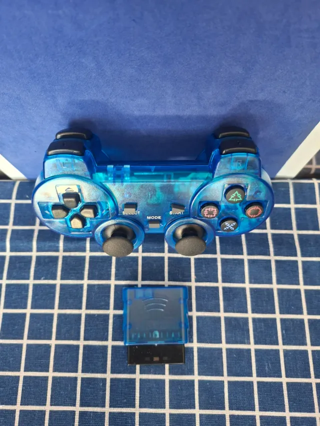 PS2 MANDO INALAMBRICO AZUL